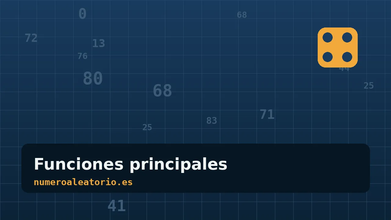Funciones de Numero Aleatorio: todo lo que puedes hacer