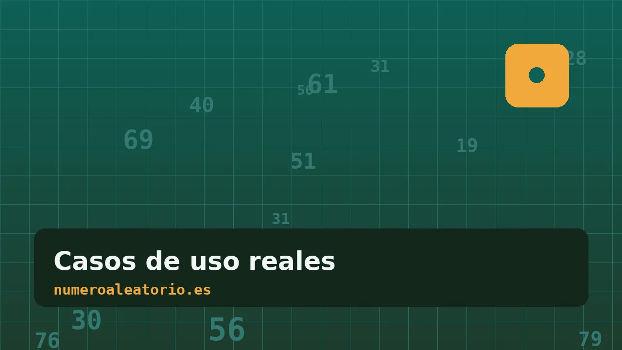 Casos de uso reales: sorteos, clases, juegos y decisiones